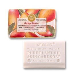 hanbolly Mango Butter Soap Household Scented Soap,200g 7Oz(Mango Butter,1 PCS)