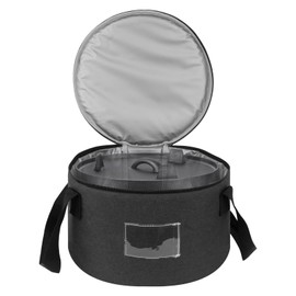 Kingshion Dutch Oven Carry Bag for 10 Inch Cast Iron Casserole Carrier - Dark Grey