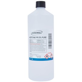 Lucemill Lucemill Pure Acetone Nail Polish Remover | 1 litre | Super Strength Formula | Acetone Acrylic Remover Kit | Clear Liquid