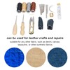 28Pcs Leather Working Tools Durable 2Pcs Awl 4Pcs Wax Threads