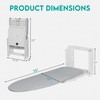 Zoes Homeware Wall Mounted Ironing Board, 180 Rotation, Space-Saving Fold