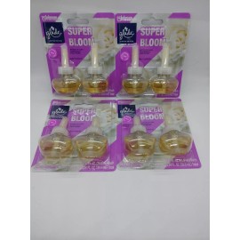 Glade 8 Refills Glade Plug Ins Limited Edition Scented Oil Refills  Super Bloom 4 Pks