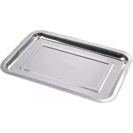 AJC Charola Servir Y Cocinar Alimentos Acero 26x19x2 122985 10pz
