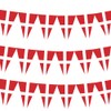 32.8ft Denmark Flag Bunting with 30 Flag for Oly Games,Danish