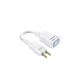 Panasonic WHA49101WP Extension Cord X Flap Designed for Safety and Gasket Included, Snap Cap and 3.9 inches (10 cm) Cord Included, White