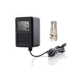 CHILDMORY AC Adapter Power Supply with F Plug Female Adapter F Type Male Coax to RCA Female Jack RF Video TV Connector for Atari 2600 System Console US Plug