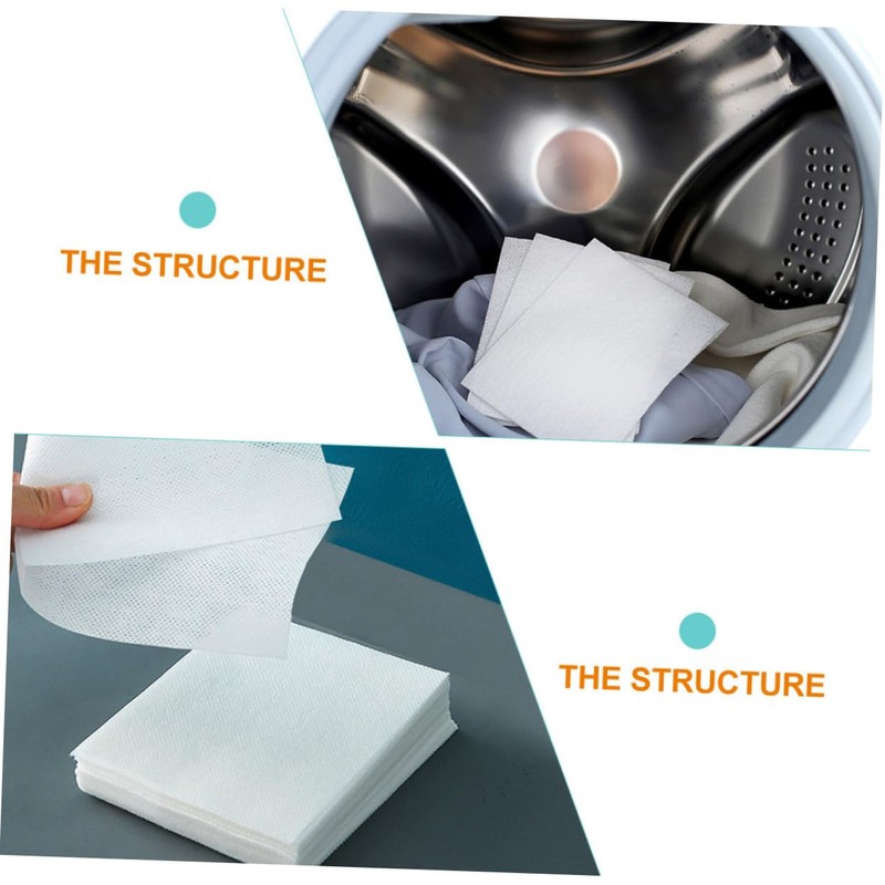 COLLBATH Laundry Dyeing Proof Absorption Sheets 48 Sheets of Absorbing
