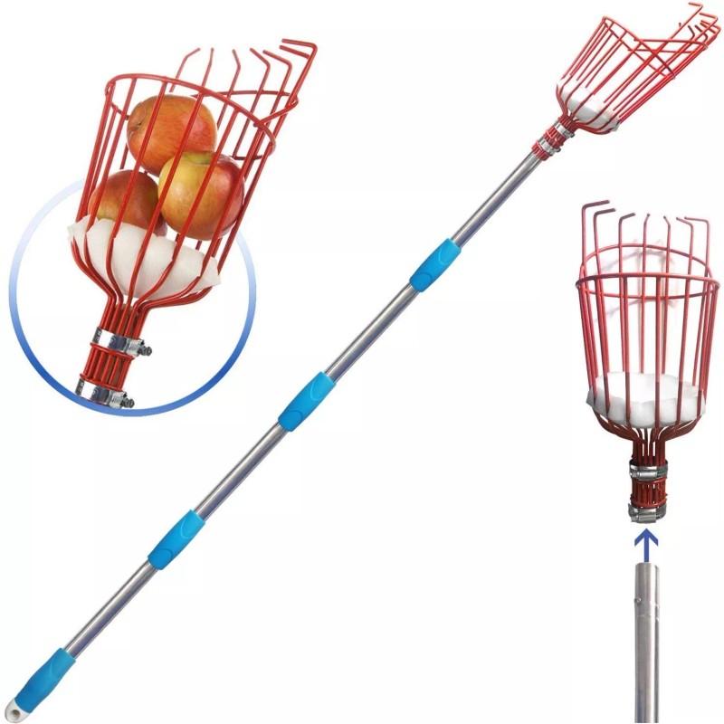 COCONUT Fruit Picker, Fruit Picker Pole with Basket Extendable Long