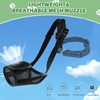 DOINEUFL Dog Muzzle, Lightweight & Breathable Mesh Muzzle for Small