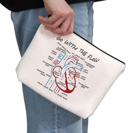 G2TUP Future Cardiologist Gift Cardiology Theme Makeup Bag Heart Doctor Cosmetic Bag Cardiology Lover Gift (Cardiology Theme MB)