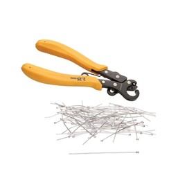 1-Step Looper Pliers, 2.25mm Loops, 18-24 Gauge Wire and 72 Head Pins Silver 2 inches long with 2mm, 21 gauge