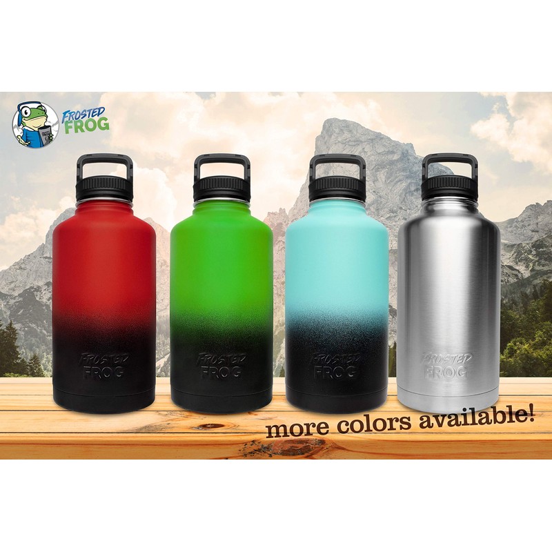 Frosted Frog 64OZ Vacuum Insulated Stainless Steel Water Bottle Double