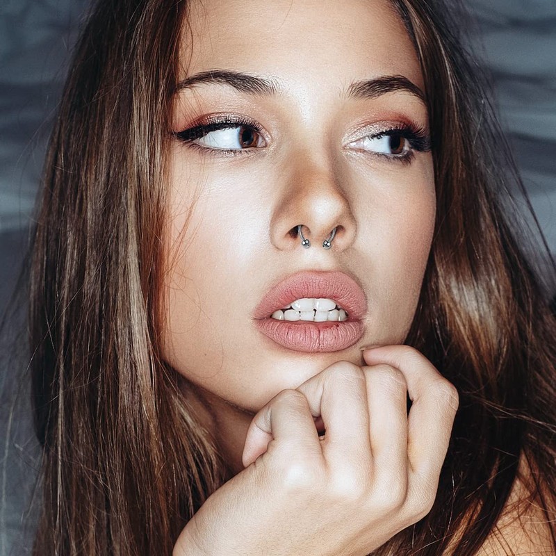 LuLiyLdJ Magnetic Separator Nose Ring Stainless Steel Horseshoe Ring Artificial
