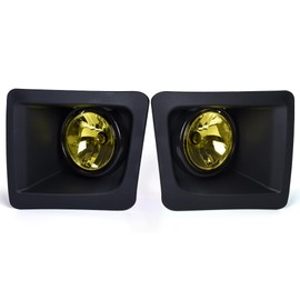 G-PLUS Driving Fog Lights Lamps Compatible with GMC Sierra 1500 Models Only 2014-2015,Yellow lens Pair of Left & Right Fog Lights GM1038169, GM1039169 15839896