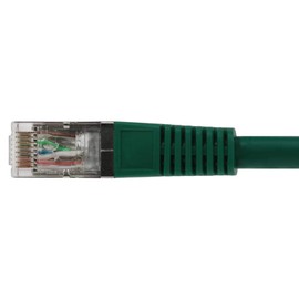 SF Cable, 3ft Shielded CAT6 550MHz (SSTP) Molded Patch Cable Green Color