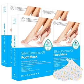 Mad for Cos Moist Silky Coconut Oil Foot Mask, 20 packs, 1 pc, 16ml / 매드포코스 촉촉한 실키 코코넛 오일 풋 마스크, 20개입, 1개, 16ml