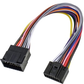 Jayubien Android Radio Extension Cable,ISO Stereo Wiring Harness 16Pin to 16Pin,Plug and Play Car Radio Wire Adapter for Aftermarket Android Head Unit