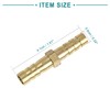 ACROPIX 5pcs Universal 6mm Gold Tone Brass Barb Hose Fitting