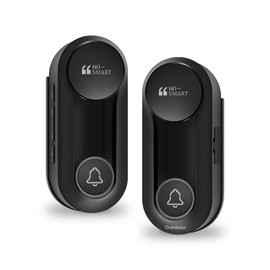 Wireless Doorbell, Hosmart UltraBell Wireless Intercom Doorbell System, Battery Operated DoorBell, Full Duplex Audio Doorbell Waterproof with 8 Doorbell Chime 1200Ft Range for Home Business Elderly