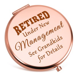 Retirement Gifts for Women 2025 Compact Mirrors Funny Retired Gifts for Woman Coworker Retirement Gifts for Grandma Coworker Leaving Gift Mothers Day Christmas Birthday Presents Makeup Mirror