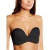 Wonderbra Women's Ultimate Strapless Everyday Bra, Black (Black), 30F