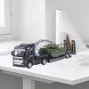 Flatbed Trailer Toy Simulation Detachable Collectible Military Trailer Tank Model