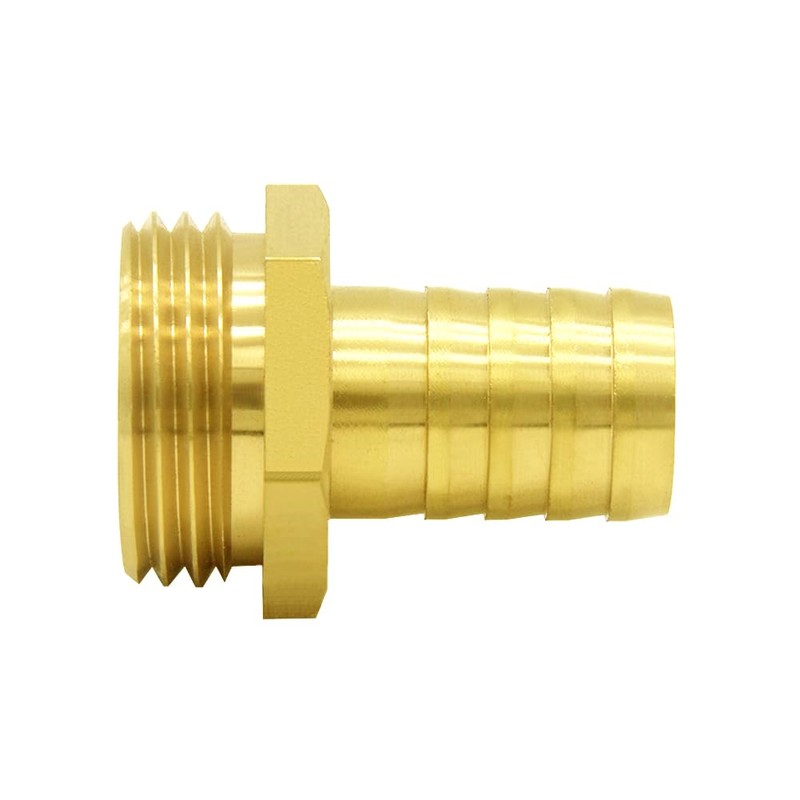 Hooshing 2PCS Garden Hose Male Adapter 5/8" Barb x 3/4"