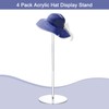 sourcing map Acrylic Hat Display Stand 4 Pack 13.8 Inch