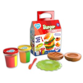 Burger Time Lovin Modeling Set with Colour Dough, Craft Kits for Kids - Arts and Crafts for Kids - Colour Dough Modelling and Sculpting Playdough Set - Ideal Creative Activity Kit for Children