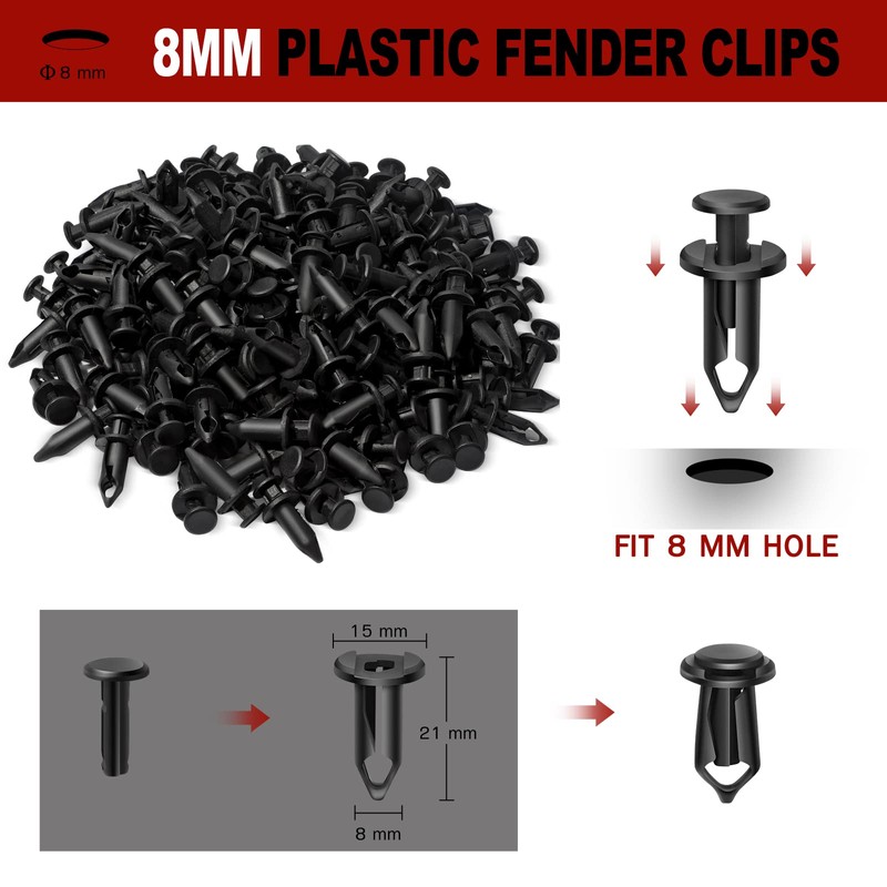 moveland ATV UTV Nylon Body Rivets Fasteners Clips for Honda