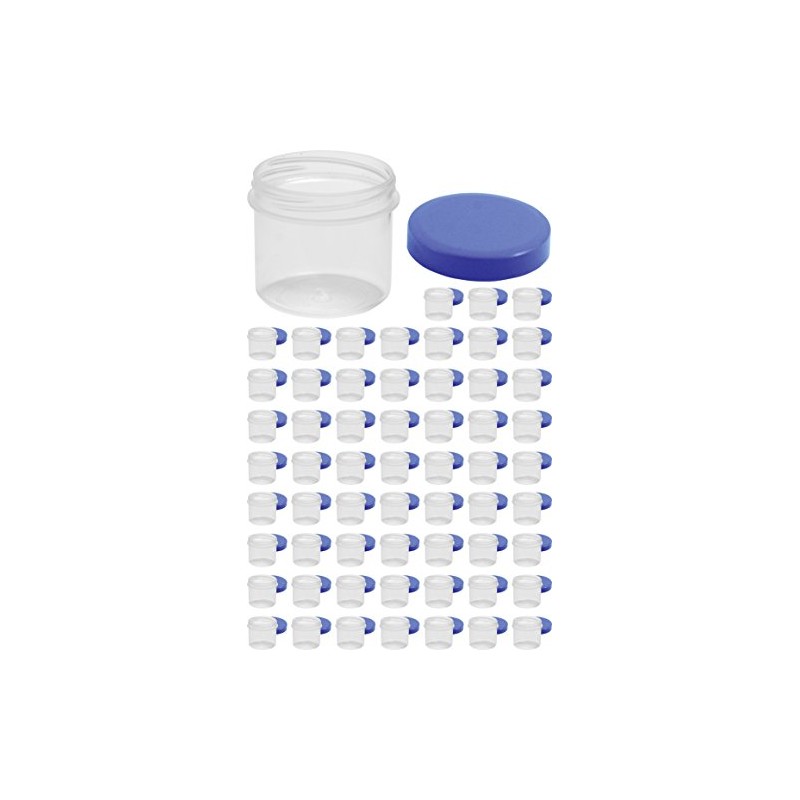 60 Ointment Jar Containers Cream/Ointment Kruke 25ml Flat Transparent with