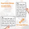 5 x Full Sided Magnifying Glass for Reading, Lightweight Handheld