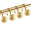 EleCharm Gorgeous Gold Shower Curtain Hooks Rings, Set of 12