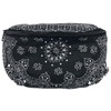 Urban Classics Unisex Bandana Print Hip Bag, Black, One Size