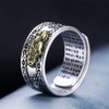 YGLINE Adjustable FENG Shui PIXIU MANI Mantra Protection Wealth Ring,