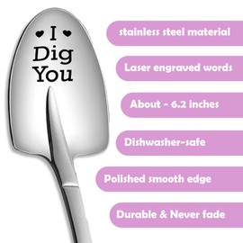 Mothers Day Gifts -I Dig You - Ice Cream Shovel Spoon For Mother, Special Gifts For Mother From Daughter Mother Birthday Gifts, Ice Cream Lover Gifts, Cool Mothers Day Gifts And Decorations.