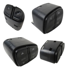 TalaBide 4pcs Steering Wheel Control Switch Button Fits for 2004-2009 GMC Envoy, Replace# 21997738, 21997739, 1999442, 1999443, 901-120, 901-121, 901-122, 901-123