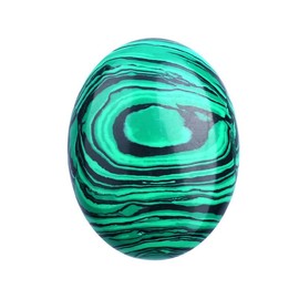 Malachite Palm Stone, Worry Stones, Natural Oval Worry Stone, Natural Stone for Balancing Reiki, Therapy, Meditation (Malachite, 70-80g)
