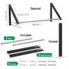 Anjuer Retractable Clothes Rack - Wall Mounted Folding Clothes Hanger