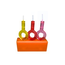 Handmade Eco-friendly Interdental Brush Holder | Magnetic Sustainable Interdental Brush Caddy | Luxury Bathroom Accessory | Organiser for Stationery and Pencils (Orange)