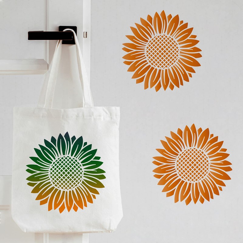 FINGERINSPIRE Sunflower Stencil Template 30 x 30 cm Plastic Large