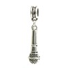 Dangle Microphone Charm Bead for Charms Bracelets