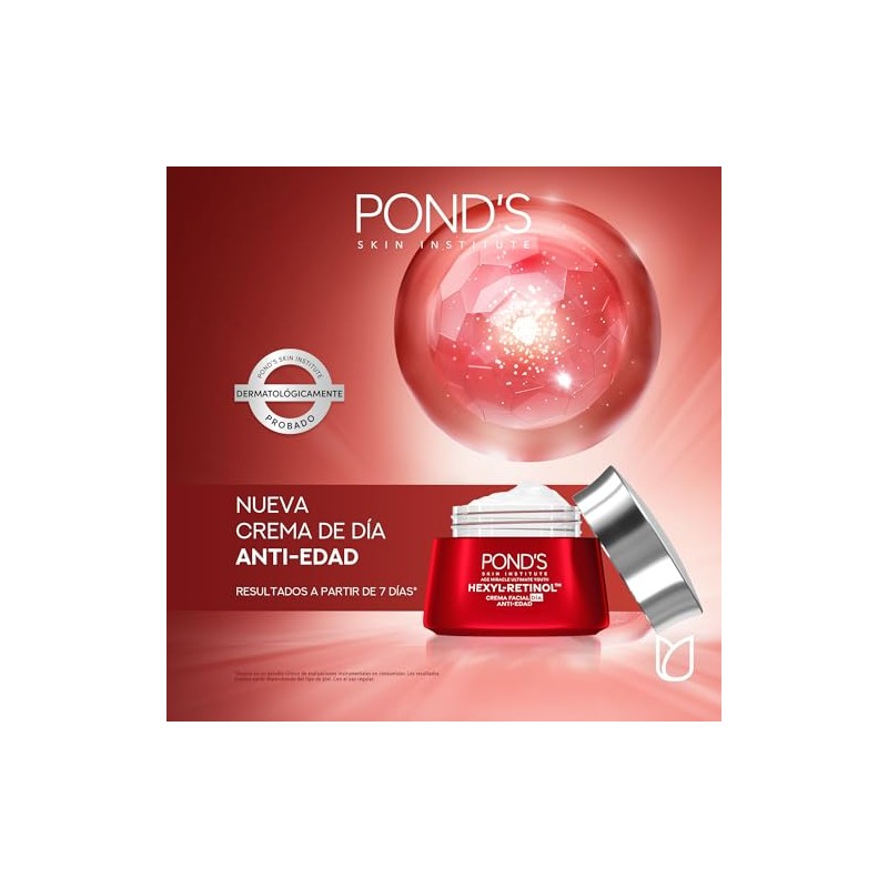 PONDS Crema Facial Antiedad Día Age Miracle Ultimate Youth, 50g