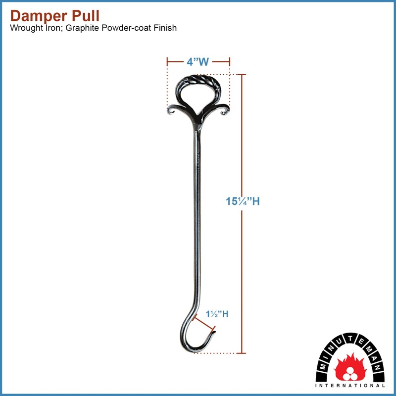 Minuteman International Wrought Iron Damper Pull