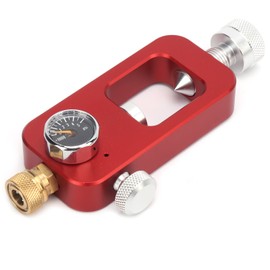 DIDEEP Scuba Adapter for Diving Equipment Large Bottle to Small Bottle 8MM Pressure Gauge 0.5L 1LRed