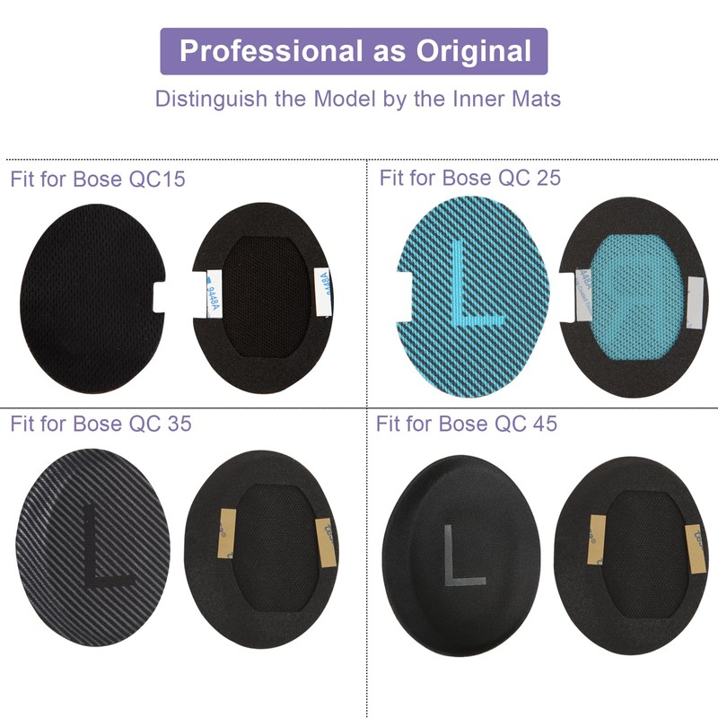 Earpads Cushion Fit for Bose QuietComfort 45 QC45 QC35 QC35ii