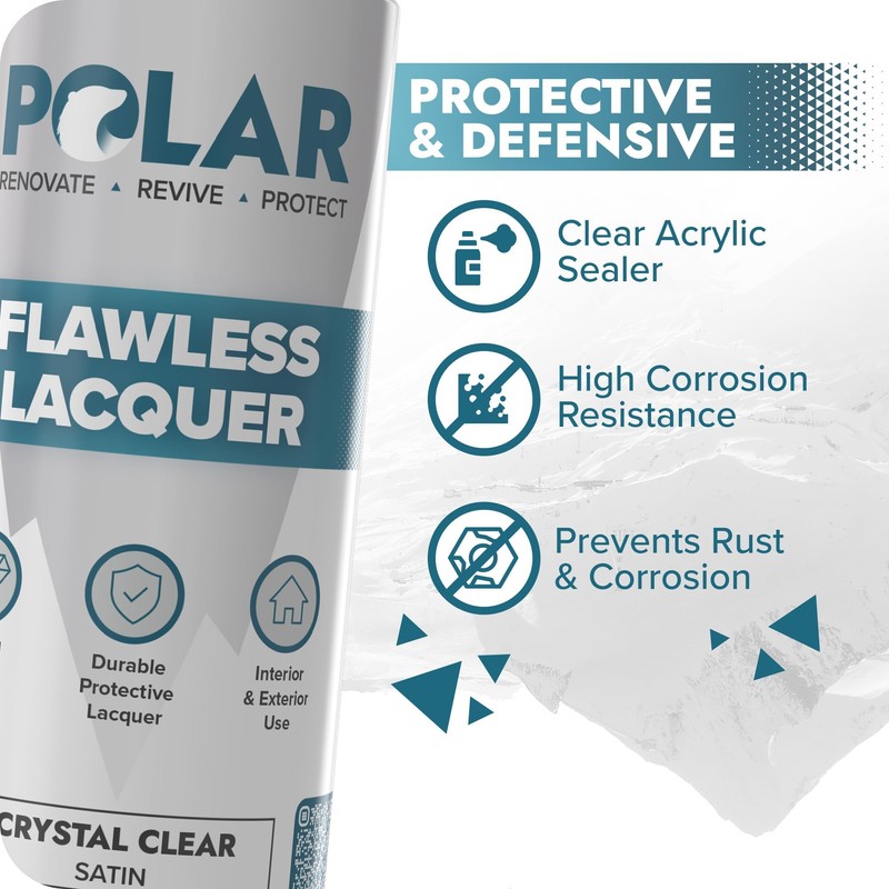 Polar Clear Satin Flawless Lacquer Spray - 2 x 13.5