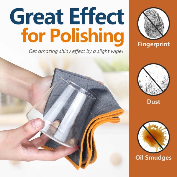 Airlab Carbon Microfiber Cleaning Cloth Glass Window Polishing Lint Free