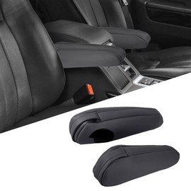 FZJDSD - Funda de piel para asiento izquierdo y derecho, color negro, compatible con Toyota Sienna 2011, 2012, 2013, 2014, 2015, 2016, 2017, con diseño de cierre (solo parte de piel)