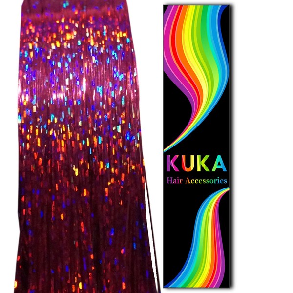 KUKA Professional Glitter Holographic Hair Glitter Tinsel Hair Extensions